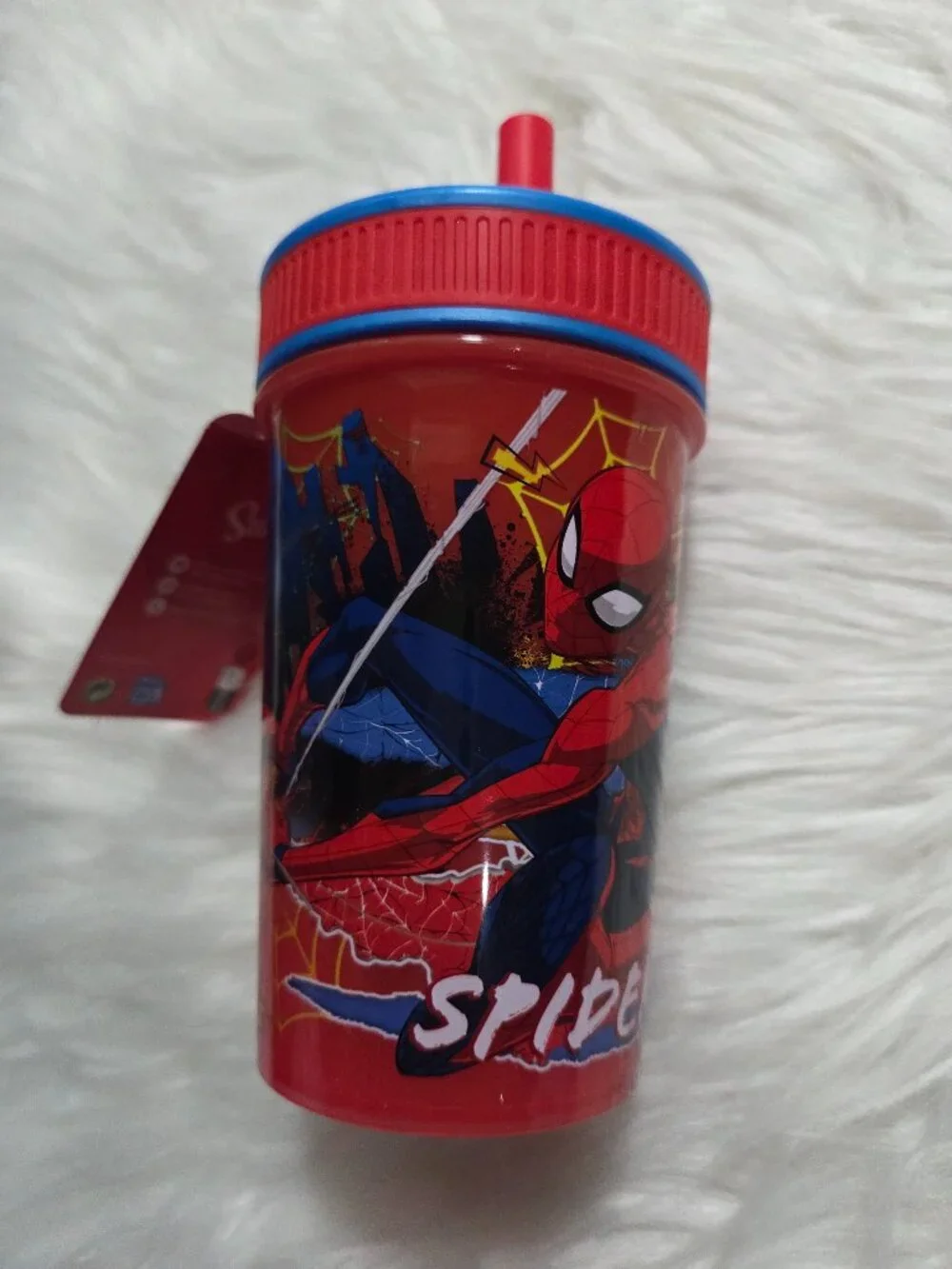 Stor Spiderman Straw Cup